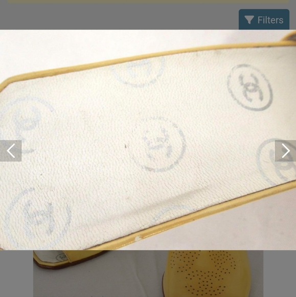 Pre-Owned High Heel Slip on Sandals White/Yellow - Picture 6 of 9